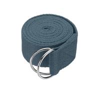 DKJAHSEK Correa de Yoga for estiramiento, banda elástica atlética 1,8/2,5/3,2 metros con hebilla anillo en D Metal ajustable, bandas for ejercicio(Gray,L)