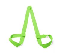 DKJAHSEK Esterilla de Yoga, cinturones, correa ajustable, cinturón hombro, bandas elásticas for ejercicio, Fitness, gimnasio, cuerda deportiva, 150cm x 3,8 cm(Green Belt)