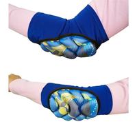 DKJAHSEK Niños Adultos Deportes al Aire Libre protección Codo Snowboard Pantalones Cortos esquí Protector Patinaje sobre Ruedas Protector Cadera Acolchado Rodillera(Blue Elbow,Kids Size XS)