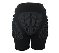 DKJAHSEK Niños Adultos Deportes al Aire Libre protección Codo Snowboard Pantalones Cortos esquí Protector Patinaje sobre Ruedas Protector Cadera Acolchado Rodillera(Black Shorts,Adult Size XL)