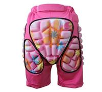 DKJAHSEK Niños Adultos Deportes al Aire Libre protección Codo Snowboard Pantalones Cortos esquí Protector Patinaje sobre Ruedas Protector Cadera Acolchado Rodillera(Pink Shorts,Kids Size S)