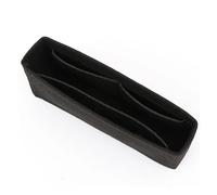 DKJAHSEK Organizador Bolso Bolsa de tela de fieltro con forro, bolsa de viaje multifuncional, organizador de maquillaje, bolsa forrada con forma, bolsas de súper cosméticos(Black,Mini 13.5x8.5x4cm)