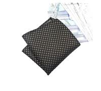 DKJAHSEK PañUelos Hombre Pañuelo de la raya del lunar del telar jacquar del poliéster de los hombres de la plaza de bolsillo los 22cm(No.5)