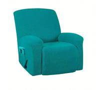DKJAHSEK Recliner Sofa Cover For Living Room Jacquard Couch Chair Stretch Lazy Boy Relax Elastic Armchair Slipcover(Turquoise,3 Seater(8pcs))
