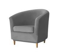 DKJAHSEK Stretch Velvet Club Sofa Cover Single Relax Tub Chair Covers with Seat Cushion Elastic Armchair Slipcovers Living Room(A6)