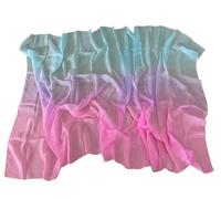 DKJAHSEK Velo Danza Del Vientre Velos de seda for danza del vientre 200 cm 250 cm 270 cm Bufanda lanzada a mano Mantón Amarillo Naranja Rosa Púrpura Gradiente.(As pciture-02,250cmX114cm-H)