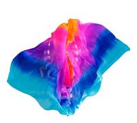 DKJAHSEK Velo Danza Del Vientre Velos de seda for danza del vientre 200 cm 250 cm 270 cm Bufanda lanzada a mano Mantón Amarillo Naranja Rosa Púrpura Gradiente Tallas grandes.(Color 04,XL-270cm-114cm)