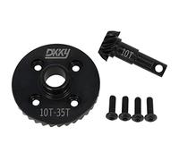 DKKY Steel Diff Gear Metal helicoidal Diff Anillo/piñón Engranajes Underdrive 10T 35T para TRAXXAS TRX4 Reemplazar #8288