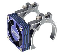 DKKY - Ventilador de refrigeración de motor RC 40-43 mm ajustable para Arrma Axial Traxxas 1/8 1/10 RC Crawler Car 4274 4068 4268 con motor de 42 mm (azul titanio)