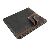 DKLE 4x4m 85% Toldo Parasol Camping, Red De Sombreado Engrosada Tela Opaca Vela Rectangular Negra con Ojales Sellados Edge, Paño de Sombra para Patio/Azotea/Garden