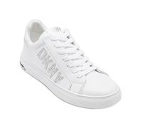 DKNY Adira Rhienstones-Lace Up Sneaker, Zapatillas Mujer, Blanco, 38 EU