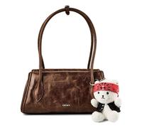 DKNY Amelie Bolsa de hombro Piel natural 33 cm marrón