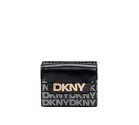 DKNY Avril Cardcase Cardcase - Funda para Mujer, Logotipo Negro y Negro, Logotipo Negro y Negro, Small