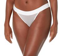 DKNY Bikini Transparente para Mujer, Blanco, M