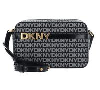 DKNY Bolso para cámara Avril para mujer, logotipo negro y negro