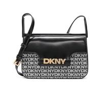 DKNY Avril Crossbody, Bolso Cruzado Mujeres, Logotipo Negro y Negro, Small