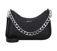 DKNY Jenna Demi Crossbody, Bolso de Mano Mujeres, Negro/Plateado