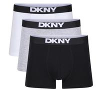 DKNY Boxers para Hombres en Blanco | Tejido de Mezcla de Modal y Algodón Ultra Suave con Cintura de Microfibra Elástica | Ropa Interior Cómoda y Elástica - Paquete de 3 Unidades