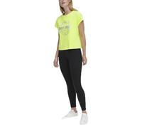 DKNY Camiseta de Malla atlética metálica para Mujer, Zest, XS, Zest, XS