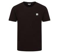 DKNY Camiseta de Punto gofre para Hombre | Camiseta de algodón para Hombre | Cómoda y Ligera | Cuello Redondo | Manga Corta | Ajuste Regular, Negro, S