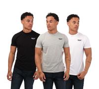 DKNY Camiseta Logotipo Bordado para Hombre Pack de 3 (GT3277)