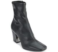 DKNY Cavale Evening Fashion Bootie with Block Heel, Bota de Tobillo Mujer, Black, 40 EU
