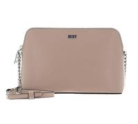 DKNY Cuero bolso bandolera bolso de hombro Bryant Sutton Dome Crossbody Bag Toffee/Silver marrón claro