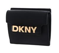 DKNY Cuero Tarjetero Avril Card Case Blk/Gold Negro