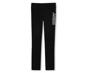 DKNY D62365 Leggings, Negro, 10 años para Niñas