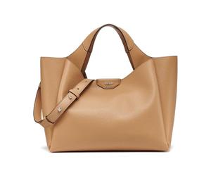 DKNY Damen Willa Satchel 100% poliuretano, capuchino, Large