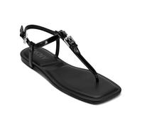 DKNY Datto-Flat Thong Sandal, Sandalia Plana Mujer, Negro, 41 EU