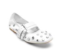 DKNY Davey-Ballet Flat, Mujer, Blanco, 40 EU
