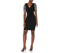 DKNY Dd2g2221-1bm-8 Vestido, Negro Multi, 40 para Mujer