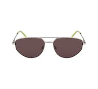 DKNY DK117S Gafas, Satin Silver, 57-140-15 Unisex Adulto