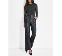 DKNY DKNY - Pantalón de mujer recto con bolsillos. Negro Talla 34