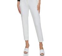 DKNY DKNY - Pantalón de mujer recto con cintura media. Blanco Talla 36