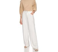 DKNY DKNY - Pantalón de mujer recto y ancho. Blanco Talla 42