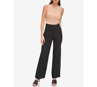 DKNY DKNY - Pantalón de mujer recto y ancho. Negro Talla 42