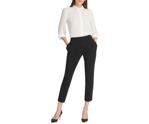 DKNY DKNY - Pantalones formal de mujer recto y liso. Negro Talla 36
