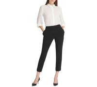 DKNY DKNY - Pantalones formal de mujer recto y liso. Negro Talla 44
