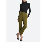 DKNY DKNY - Pantalones formal de mujer recto y liso. Verde Talla 46