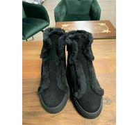DKNY DONNA KARAN MASON PIEL DE PELUCHE BOTAS ZAPATOS SNEAKERS ICONO 40.5