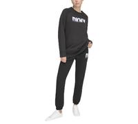 DKNY Fade Away Logo Relax Trousers Pantalones de chándal, Black, XL De Las Mujeres