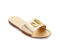 DKNY Flat Sandals, Slide Plana Mujer, Dorado, 38.5 EU