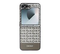 DKNY Funda protectora para Samsung Galaxy Z Flip 6 con banda inferior, Marrón