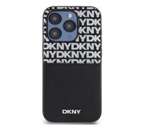 DKNY Funda trasera para iPhone 15 Pro con funda para tarjeta,