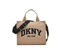 DKNY Hadlee Medium Canvas Tote, Light Khaki/Black