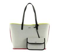 DKNY Hallie Tote, Bolsa de Mano para Mujer, Negro/Multicolor