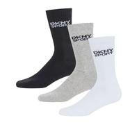 DKNY Hombres Calcetines deportivos Negro/Blanco/Gris Talla 40-44