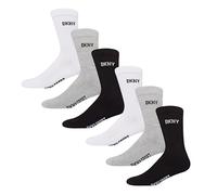 DKNY Hombres Calcetines deportivos Negro/Blanco/Gris Talla 40-44